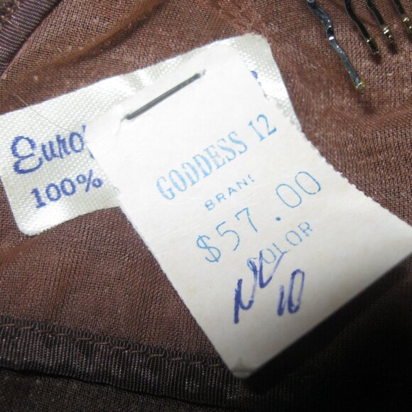 Vintage 100% Human Hair Fall from the 1970's -#10 Light Brown NEW with tags - Picture 4 of 13